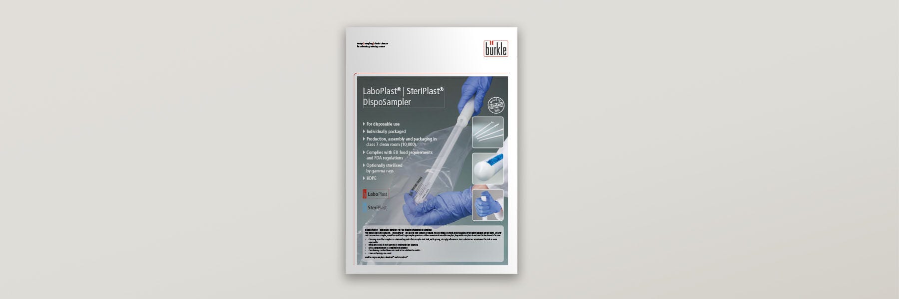 LaboPlast™ | SteriPlast™ DispoSampler – For Disposable Use 