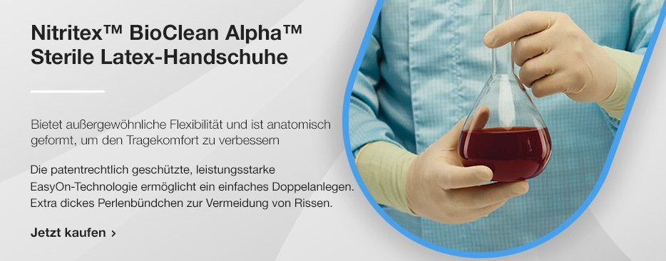 Nitritex™ BioClean Alpha™ Sterile Latex-Handschuhe