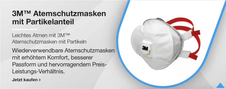 3M™ Atemschutzmasken mit Partikelanteil