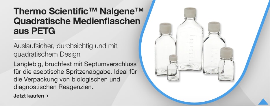 Thermo Scientific™ Nalgene™ Nalgene™ Quadratische Medienflaschen aus PETG