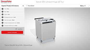 Thermo Scientific™ Sorvall™ WX+ Ultrazentrifuge 3D-Tour